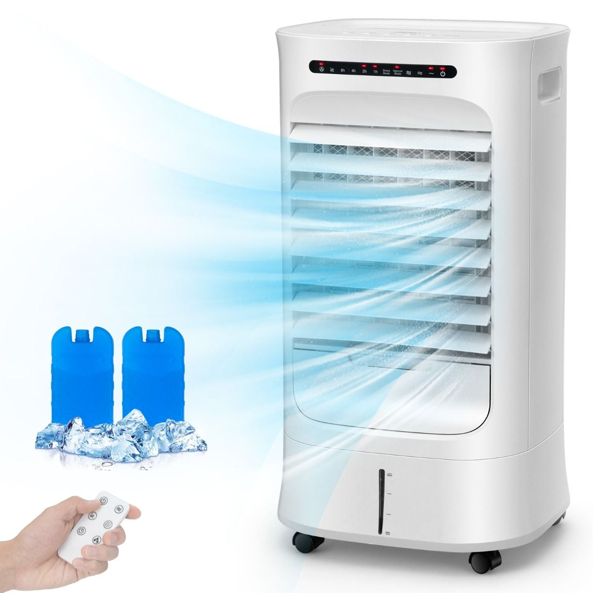 Climatiseur Mobile 3 En 1 Avec Télécommande Minuterie 15H Réservoir 10 L Oscillation Et Modes/Vitesses Variables